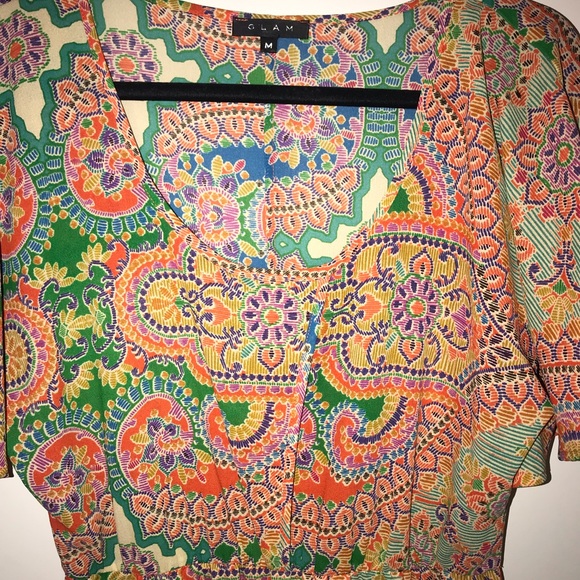 Multicolor paisley dress - Picture 2 of 2